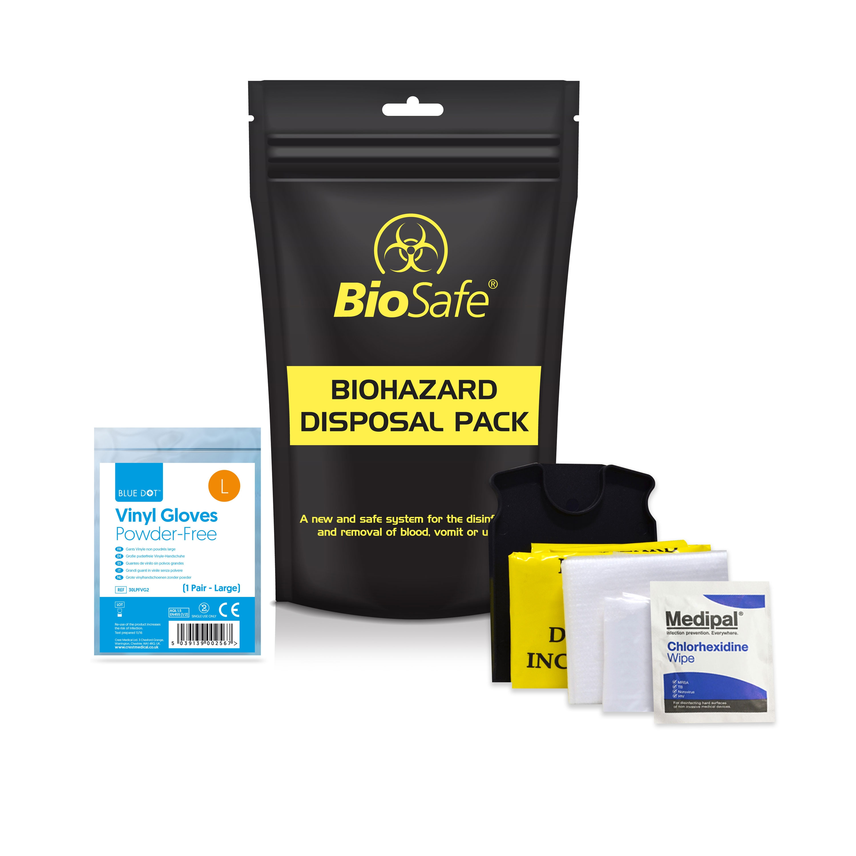 Body Fluid Clean Up Pack Refill Body Fluid & Sharps Packs Biohazard