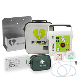 Smart Package 5: Smarty Saver Kit F2F Semi-Automatic Defibrillator & Wall Bracket 