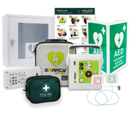 Smart Package 4: Smarty Starter Kit F2F Fully-Auto Defibrillator with Cabinet