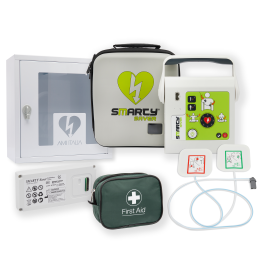 Smart Package 6: Smarty Saver F2F Kit Semi-Automatic Defibrillator & Wall Cabinet 