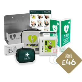 Smart Package 1: Smarty Starter Kit F2F Semi-Auto Defibrillator with Wall Hanger