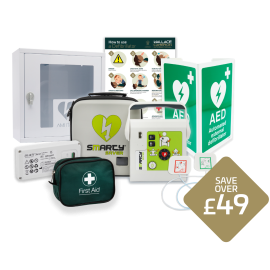 Smart Package 3: Smarty Starter Kit F2F Semi-Auto Defibrillator with Cabinet
