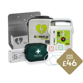 Smart Package 5: Smarty Saver Kit F2F Semi-Automatic Defibrillator & Wall Bracket 